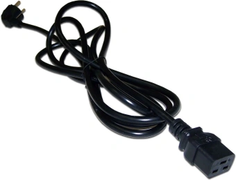 Шнур питания Lanmaster LAN-PP19/SHA-2.0-BK C19-Schuko проводник.:3x1.5мм2 2м 220В 16А черный - купить недорого с доставкой в интернет-магазине