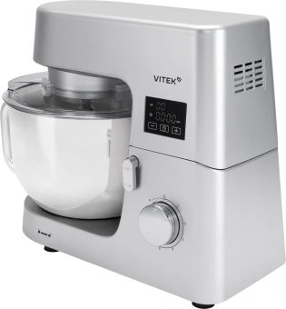 Миксер планетарный Vitek VT-PM0550 2000Вт серебристый - купить недорого с доставкой в интернет-магазине