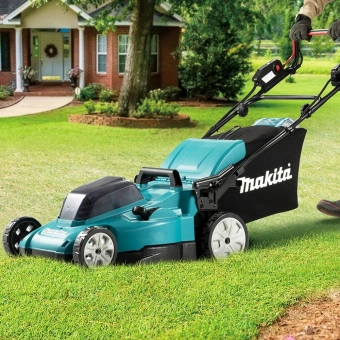 Газонокосилка роторная Makita DLM481Z 860Вт - купить недорого с доставкой в интернет-магазине