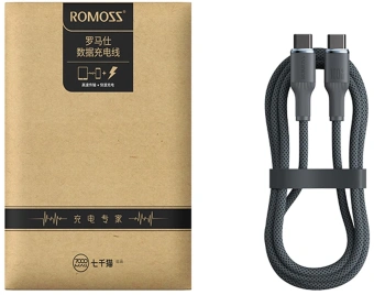 Кабель Romoss CB3038 1746960 ver2.0 USB (m)-USB Type-C (m) 1.2м черный - купить недорого с доставкой в интернет-магазине