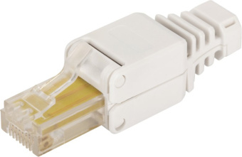 Коннектор Lanmaster полевой (LAN-TMP-U5E-WH) UTP кат.5E RJ45 с защитным колпачком белый (упак.:1шт) - купить недорого с доставкой в интернет-магазине