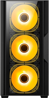 Корпус Bloody CC-123 черный без БП mATX 8x120mm 2xUSB2.0 1xUSB3.0 audio bott PSU - купить недорого с доставкой в интернет-магазине