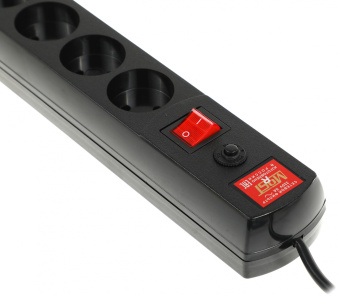 Сетевой фильтр Most R 2м (6 розеток) черный (коробка) - купить недорого с доставкой в интернет-магазине