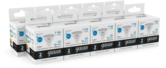 Лампа светодиодная Gauss Elementary 13531 11Вт цок.:GU5.3 софит 180B св.свеч.бел.хол. MR16 (упак.:1шт) - купить недорого с доставкой в интернет-магазине