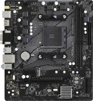 Материнская плата Asrock A520M-HVS Soc-AM4 AMD A520 2xDDR4 mATX AC`97 8ch(7.1) GbLAN RAID+VGA+HDMI - купить недорого с доставкой в интернет-магазине