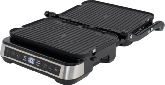 Электрогриль Hyundai HYG-5020 2000Вт серебристый/черный - купить недорого с доставкой в интернет-магазине