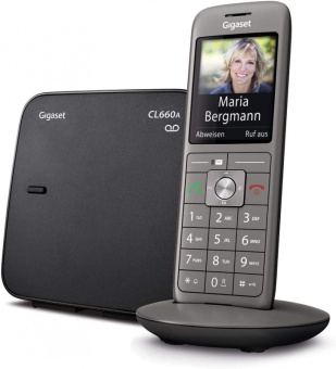 Р/Телефон Dect Gigaset CL660A SYS RUS черный автооветчик АОН - купить недорого с доставкой в интернет-магазине