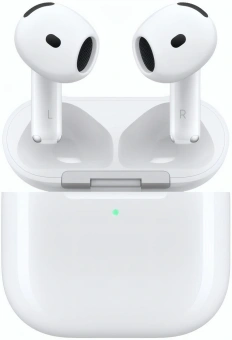 Гарнитура вкладыши Apple AirPods 4 ANC A3055,A3056,A3059 белый беспроводные bluetooth в ушной раковине (MXP93ZA/A) - купить недорого с доставкой в интернет-магазине