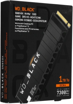 Накопитель SSD WD PCIe 4.0 x4 1TB WDS100T2XHE Black SN850X M.2 2280 - купить недорого с доставкой в интернет-магазине