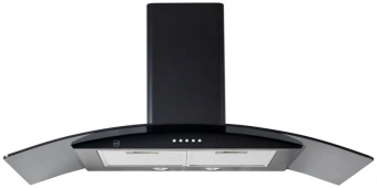 Вытяжка каминная MBS Ruta 190 Glass Black черный стекло управление: кнопочное (1 мотор) - купить недорого с доставкой в интернет-магазине
