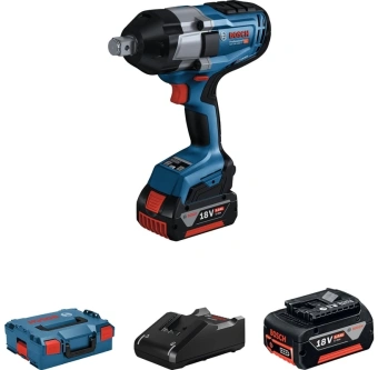 Гайковерт Bosch GDS 18V-1050 аккум. патрон:квад.3/4" (кейс в комплекте) (06019J8522) - купить недорого с доставкой в интернет-магазине