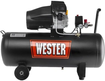 Компрессор поршневой Wester WK2200/100PRO масляный 330л/мин 100л 2200Вт - купить недорого с доставкой в интернет-магазине