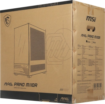Корпус MSI MAG Pano M110R черный без БП mATX 6x120mm 2x140mm 2xUSB3.0 audio AirDuct bott PSU - купить недорого с доставкой в интернет-магазине