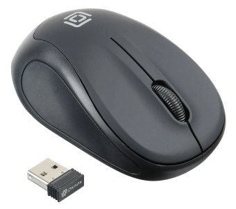 Мышь Оклик 665MW черный оптическая 1600dpi беспров. USB для ноутбука 3but (1025130) - купить недорого с доставкой в интернет-магазине
