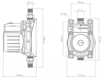 Насосная станция поверхностный Джилекс Комфорт Про 30/12 150Вт 1800л/час (4006) - купить недорого с доставкой в интернет-магазине