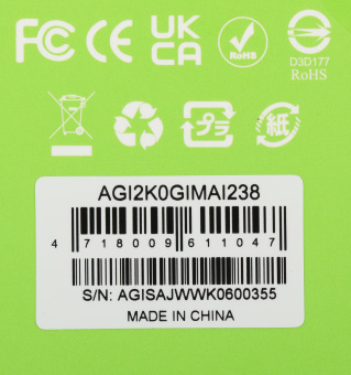 Накопитель SSD AGi SATA-III 2TB AGI2K0GIMAI238 AI238 2.5" - купить недорого с доставкой в интернет-магазине