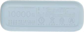 Мобильный аккумулятор ZMI QB817 10000mAh QC3.0/PD3.0 22.5W 3A 2xUSB-A/USB-C голубой/розовый (QB817 COLOR) - купить недорого с доставкой в интернет-магазине
