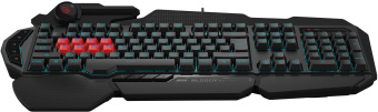 Клавиатура A4Tech B318 черный USB Multimedia for gamer LED (подставка для запястий) кабель 1.8м - купить недорого с доставкой в интернет-магазине