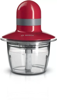 Измельчитель электрический Bosch MMR08R2 0.8л. 400Вт красный/серый - купить недорого с доставкой в интернет-магазине