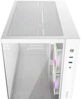 Корпус ID-Cooling View 500 белый без БП mATX 9x120mm 1xUSB2.0 1xUSB3.0 audio bott PSU - купить недорого с доставкой в интернет-магазине