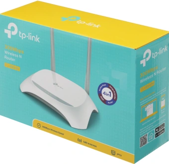 Роутер беспроводной TP-Link TL-WR840N N300 10/100BASE-TX белый - купить недорого с доставкой в интернет-магазине