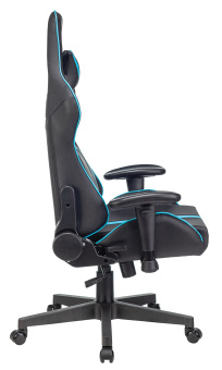 Кресло игровое A4Tech X7 GG-1200 черный/голубой эко.кожа крестов. пластик - купить недорого с доставкой в интернет-магазине