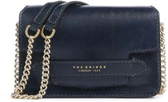 Сумка кросс-боди женская The Bridge Lucrezia 04121401/YH темно-синяя натур.кожа - купить недорого с доставкой в интернет-магазине