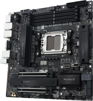Материнская плата Asus PRO WS B850M-ACE SE Socket AM5 AMD B850 mATX AC`97 8ch(7.1) 1x10G/1х2,5G/1xGigabit RAID+VGA+HDMI+DP - купить недорого с доставкой в интернет-магазине