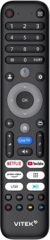 Телевизор QLED Vitek 50" VT-50QUBS500 Google TV Frameless черный/черный 4K Ultra HD 60Hz MEMC DVB-T DVB-T2 DVB-C DVB-C2 DVB-S DVB-S2 USB 2.0 WiFi Smart TV - купить недорого с доставкой в интернет-магазине