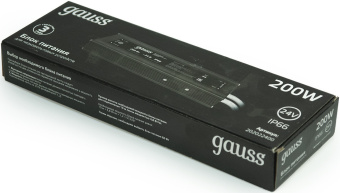 Блок питания Gauss 202022400 пониж. для лен.светод. черный - купить недорого с доставкой в интернет-магазине