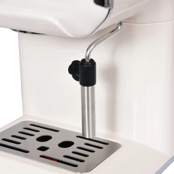 Кофеварка рожковая Hyundai HEM-5300 850Вт бежевый/серебристый - купить недорого с доставкой в интернет-магазине