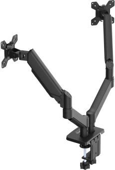 Кронштейн для мониторов ЖК Buro BU-M12 черный 17"-32" макс.10кг крепление к столешнице поворот и наклон - купить недорого с доставкой в интернет-магазине