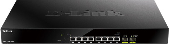 Коммутатор D-Link DMS-1100-10TP/A1A (L2) 8x1Гбит/с 2SFP+ 8PoE+ 240W настраиваемый - купить недорого с доставкой в интернет-магазине