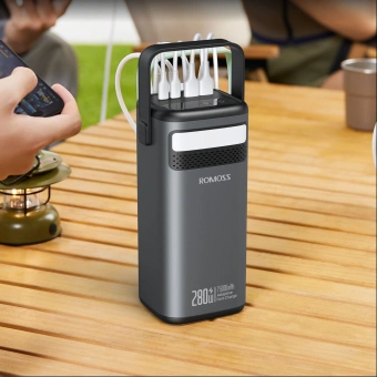 Мобильный аккумулятор Romoss PMT75 75000mAh QC3.0/PD3.0 280W 5A 2xUSB-A/2xUSB-C черный (1746779) - купить недорого с доставкой в интернет-магазине
