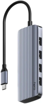Разветвитель USB-C Cudy UH500 4порт. серебристый - купить недорого с доставкой в интернет-магазине