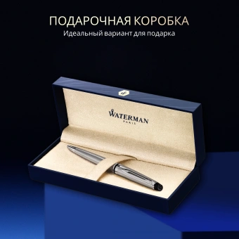 Ручка шариков. Waterman Expert 3 (S0952100) Stainless Steel CT M син. черн. подар.кор. сменный стержень 1стерж. кругл. 1цв. - купить недорого с доставкой в интернет-магазине