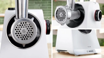 Мясорубка Bosch MFWS609W 2100Вт белый/черный - купить недорого с доставкой в интернет-магазине