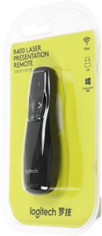 Презентер Logitech R400 Radio USB (15м) черный - купить недорого с доставкой в интернет-магазине