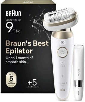 Эпилятор Braun SES9-481 3D GLD скор.:2 насад.:6 от аккум. белый - купить недорого с доставкой в интернет-магазине