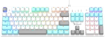 Клавиатура A4Tech Bloody S520N механическая белый USB for gamer LED - купить недорого с доставкой в интернет-магазине