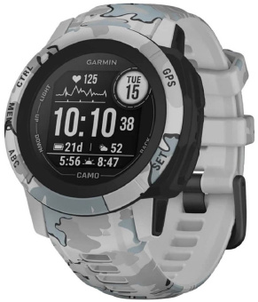 Смарт-часы Garmin Instinct 2S 40мм 1.2" корп.черный/серый рем.серый/камуфляж (010-02563-03) - купить недорого с доставкой в интернет-магазине