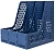 Лоток вертикальный Deli E9843 BLUE 3отд. сборный для бумаг 250x257x275мм синий пластик Лоток вертикальный Deli E9843 BLUE 3отд. сборный для бумаг 250x257x275мм синий пластик