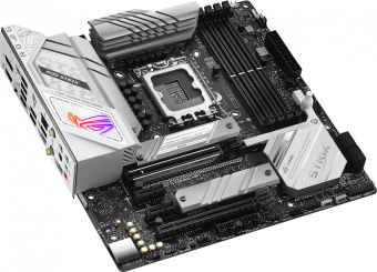 Материнская плата Asus ROG STRIX B760-G GAMING WIFI Soc-1700 Intel B760 4xDDR5 mATX AC`97 8ch(7.1) 2.5Gg RAID+HDMI+DP - купить недорого с доставкой в интернет-магазине