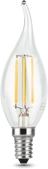 Лампа светодиодная Gauss Filament 7Вт цок.:E14 свеча 220B св.свеч.бел.теп. CF35 (упак.:10шт) (104801107) - купить недорого с доставкой в интернет-магазине
