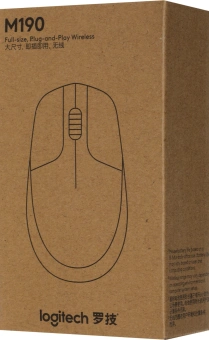 Мышь Logitech M190 черный/темно-серый оптическая 1000dpi беспров. USB 2but (910-005923) - купить недорого с доставкой в интернет-магазине