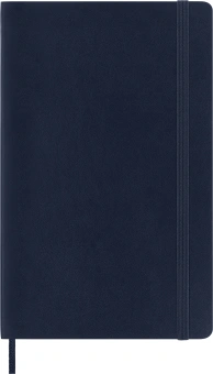 Блокнот Moleskine CLASSIC SOFT QP617B20 Large 130х210мм 192стр. клетка мягкая обложка синий сапфир - купить недорого с доставкой в интернет-магазине