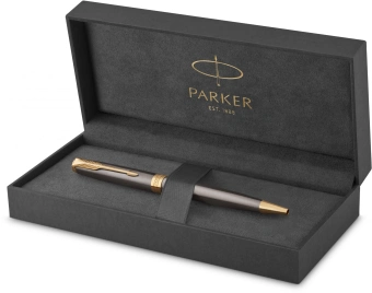 Ручка шариков. Parker Sonnet Grey Core GT (2213679) M черн. черн. подар.кор. - купить недорого с доставкой в интернет-магазине