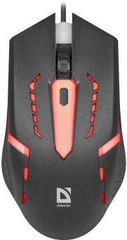 Мышь Defender Flash MB-600L черный оптическая 1200dpi USB 3but (52600) - купить недорого с доставкой в интернет-магазине
