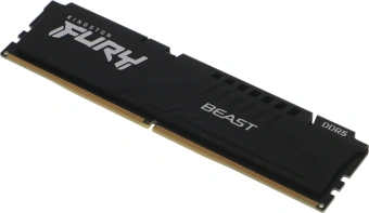 Память DDR5 16GB 6400MHz Kingston KF564C32BBE-16 Fury Beast Black Expo RTL Gaming PC5-51200 CL32 DIMM 288-pin 1.4В single rank с радиатором Ret - купить недорого с доставкой в интернет-магазине