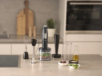 Блендер погружной Braun MultiQuick 5 MQ55755MBK 1000Вт черный - купить недорого с доставкой в интернет-магазине